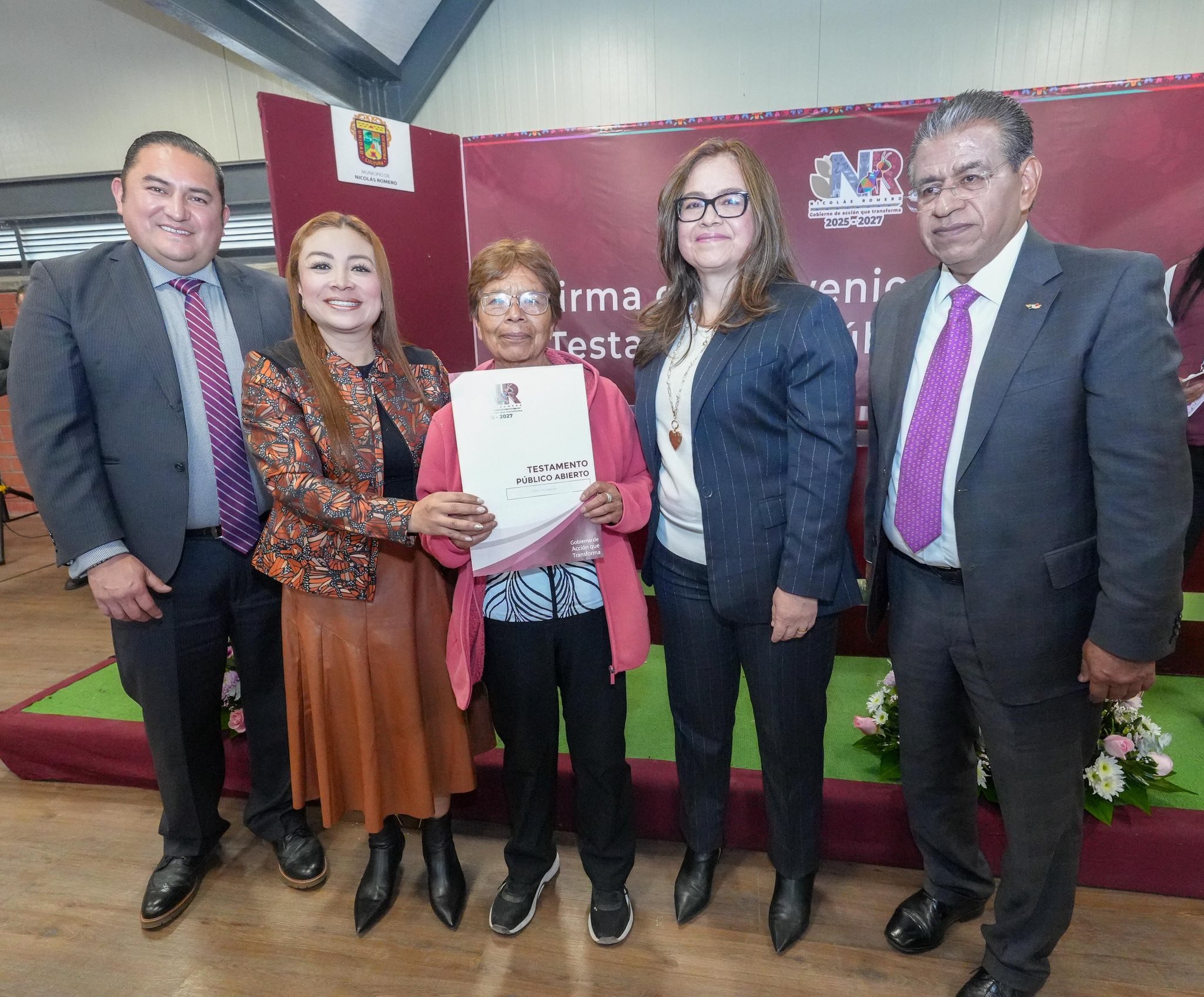 GOBIERNO DE NICOLÁS ROMERO BRINDA CERTEZA PATRIMONIAL CON LA ENTREGA DE TESTAMENTOS PÚBLICOS A BAJO COSTO